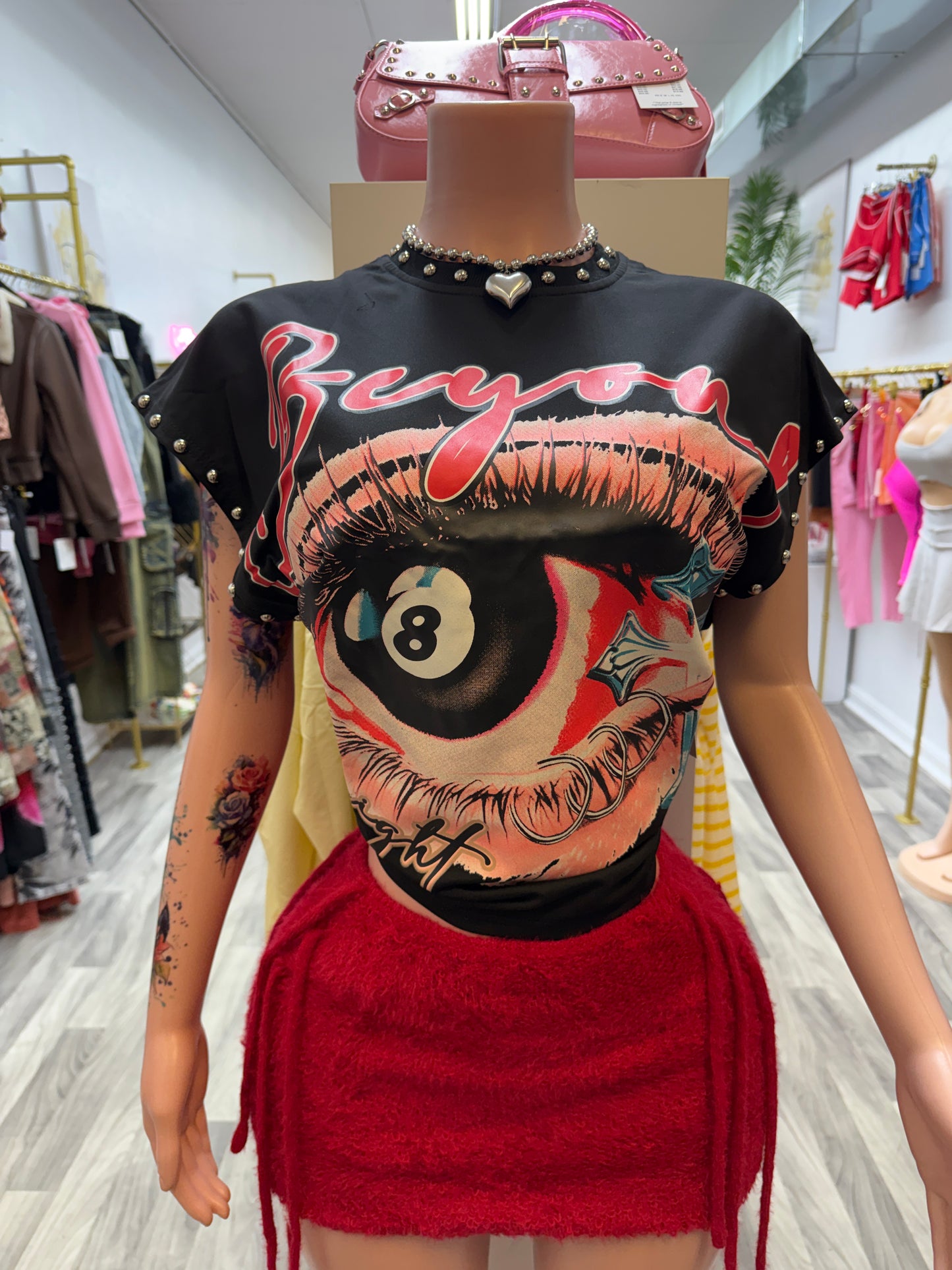 Lucky 8 Oversized Graphic Tee