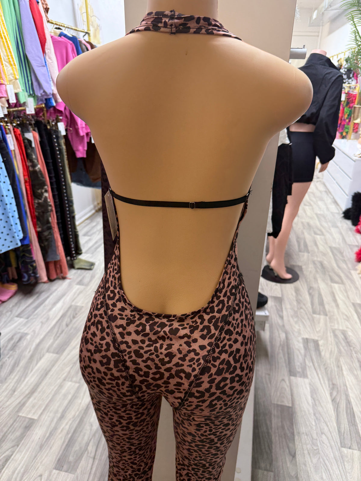 Wild Intentions Leopard Halter Jumpsuit
