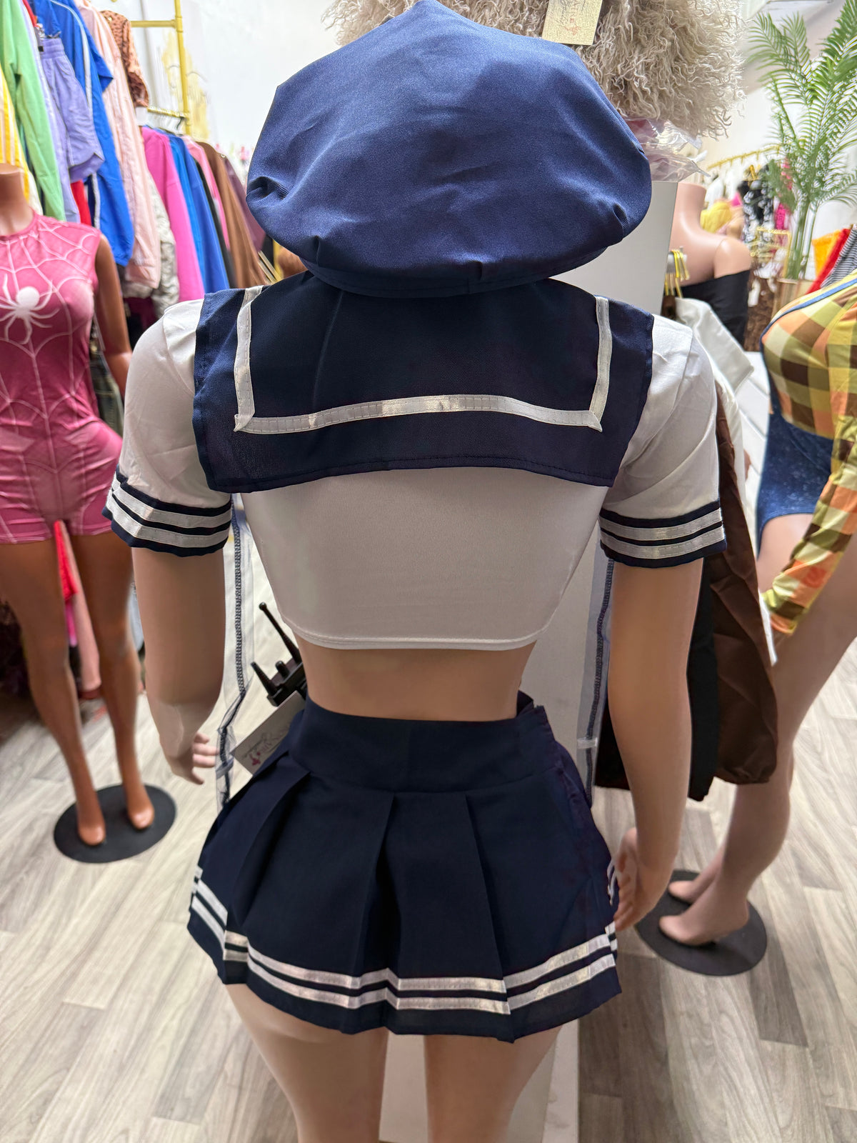 Under Arrest Sexy Police Officer Halloween Costume โ Navy Blue