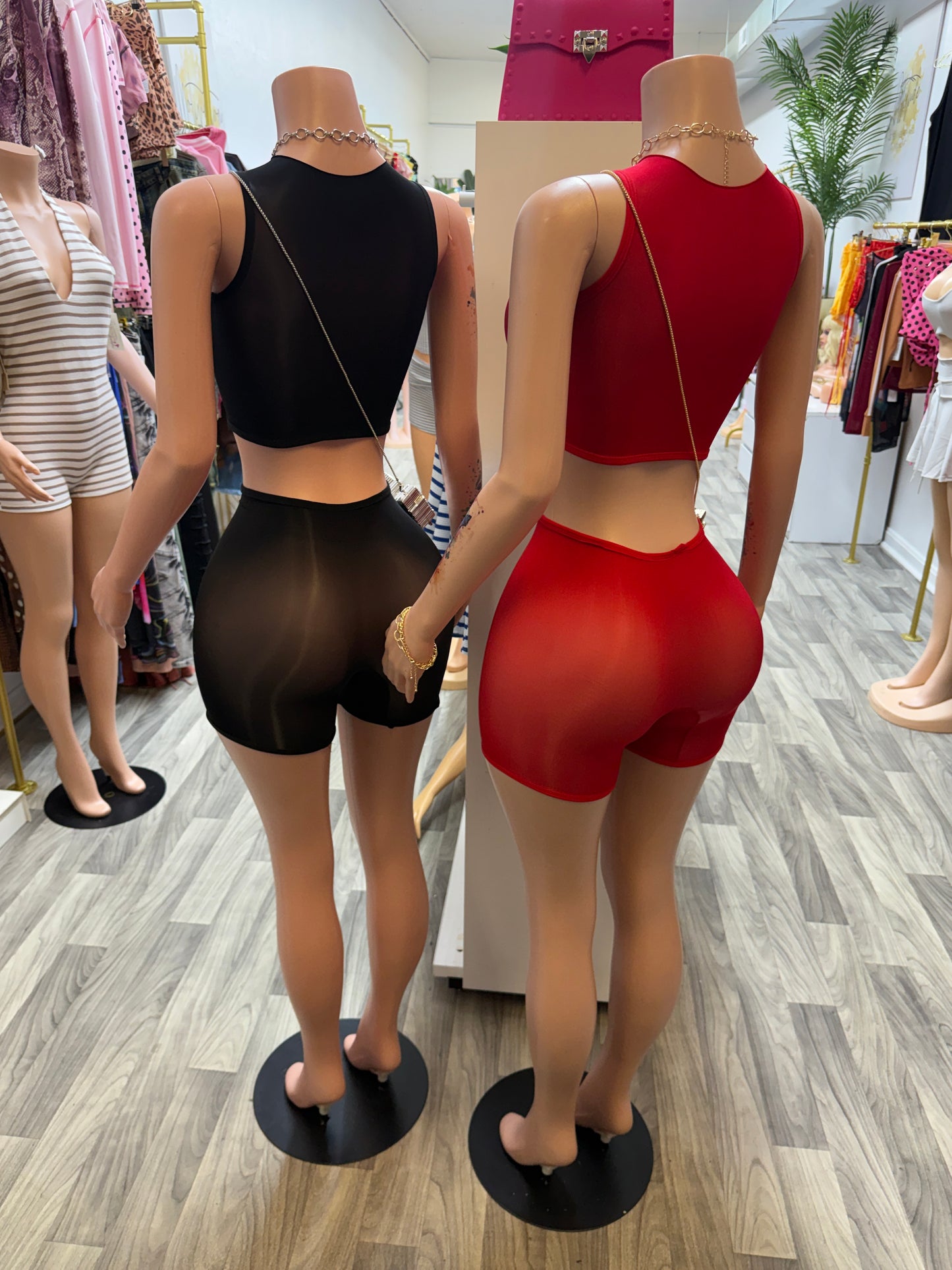 Curve Appeal Two-Piece Biker Short Set