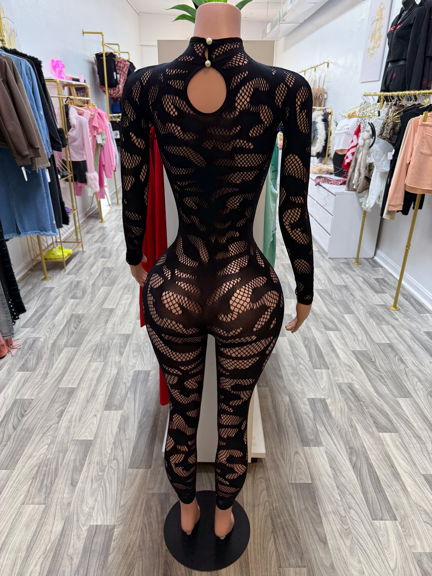 Savage Nights Fishnet Jumpsuit – One Size Fits Most