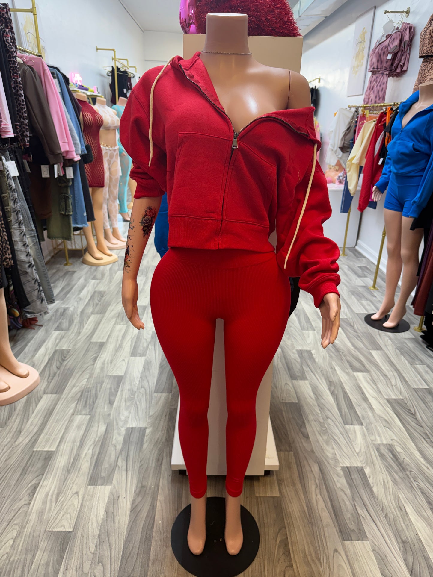 Ruby Luxe Full-Zip Hoodie Legging Set