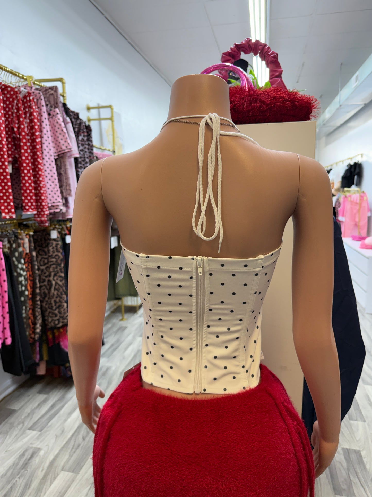 Sweet Spot Lace-Up Corset Top