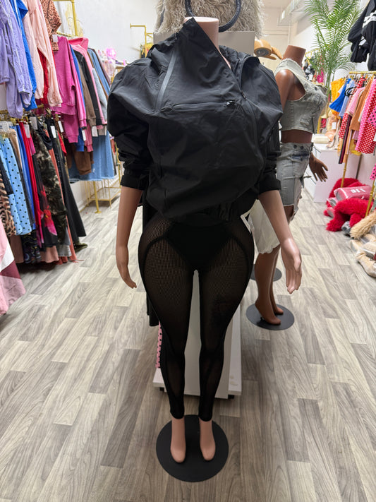 After Dark Sheer Mesh High-Waist Leggings