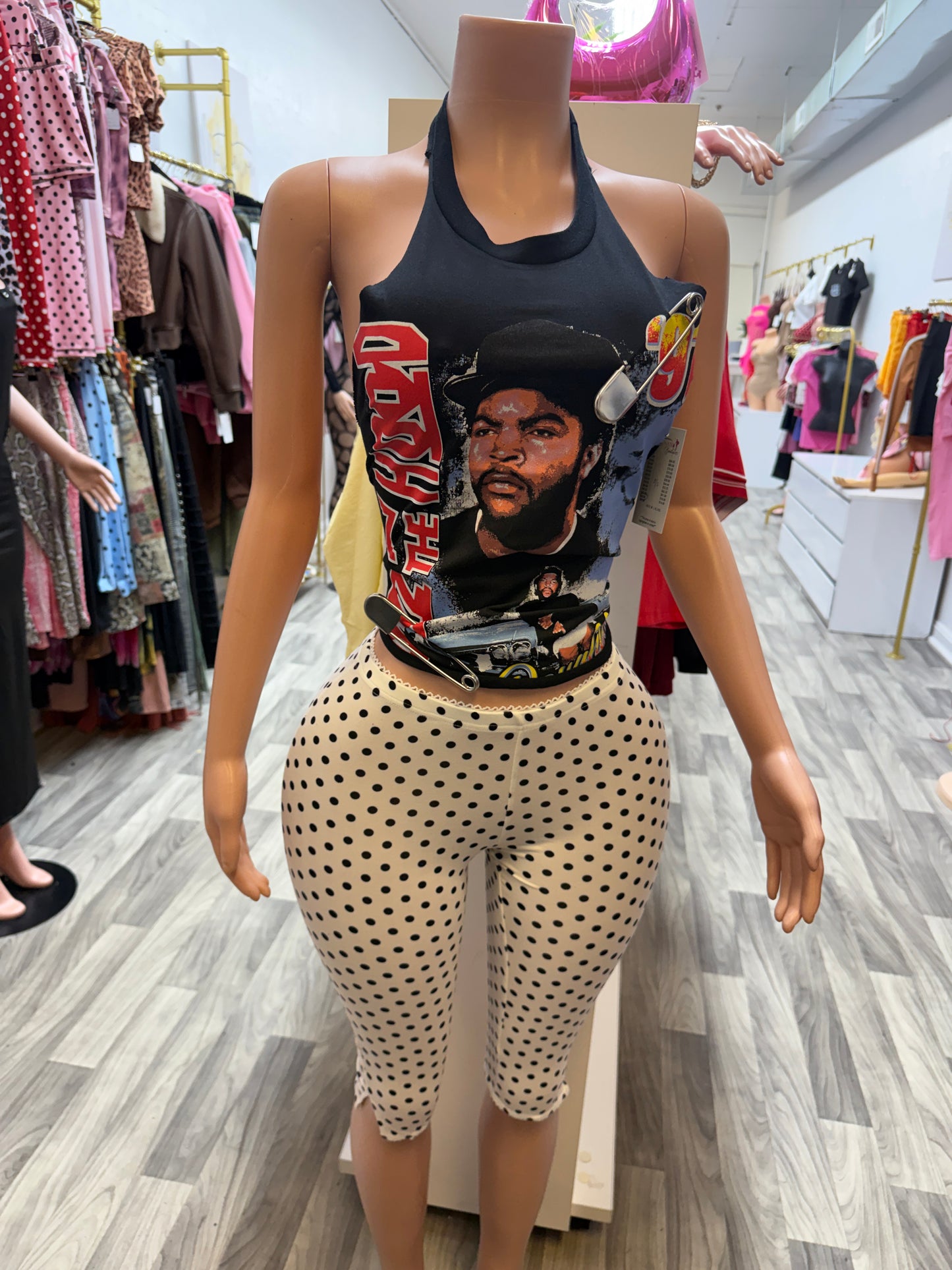 90’s Ice Cube Safety Pin Halter Top