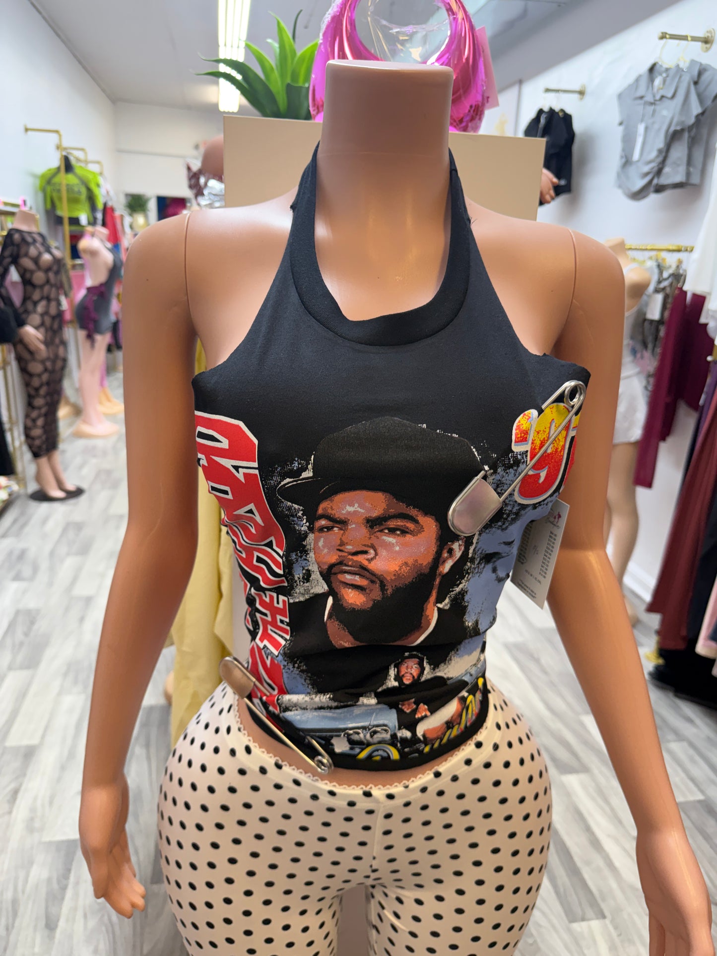 90’s Ice Cube Safety Pin Halter Top