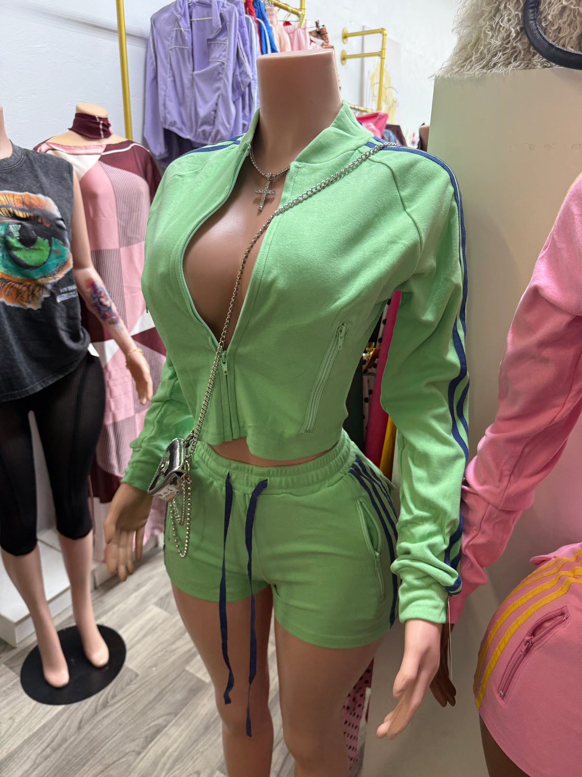 Velvet Rush Track Short Set
