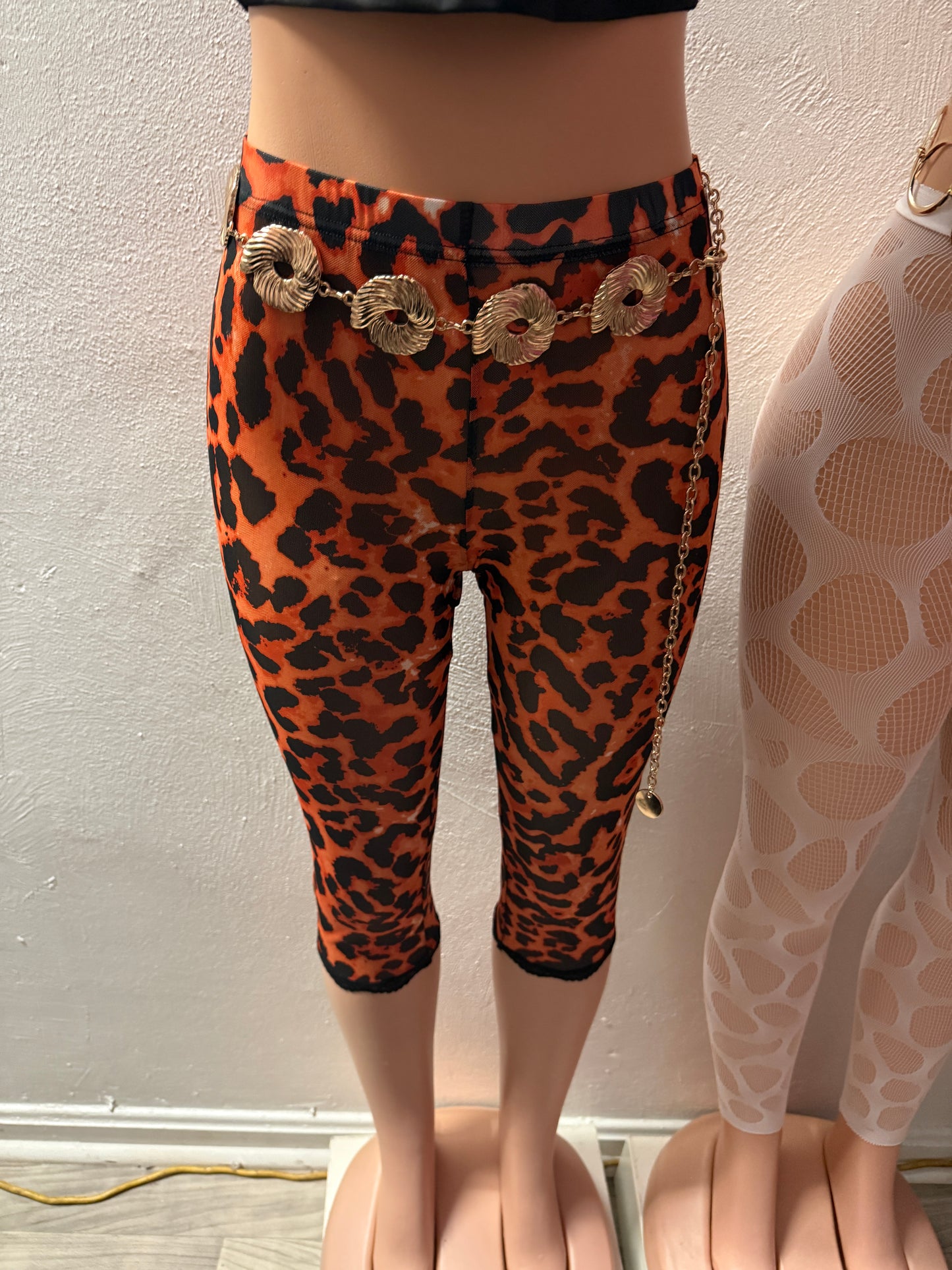 Wild Heat Sheer Capri Leggings