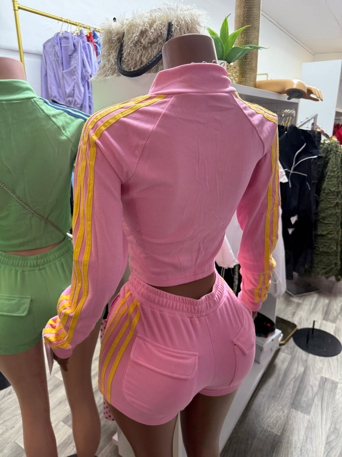 Velvet Rush Track Short Set