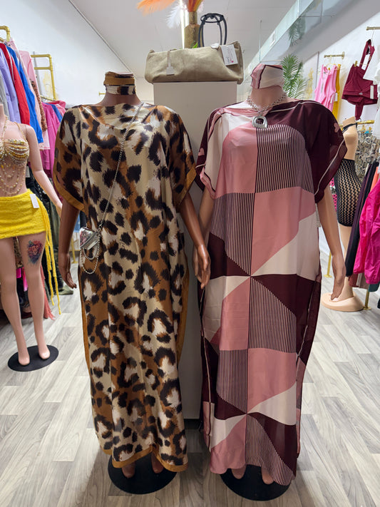 Easy Luxe Printed Muumuu Maxi Dress