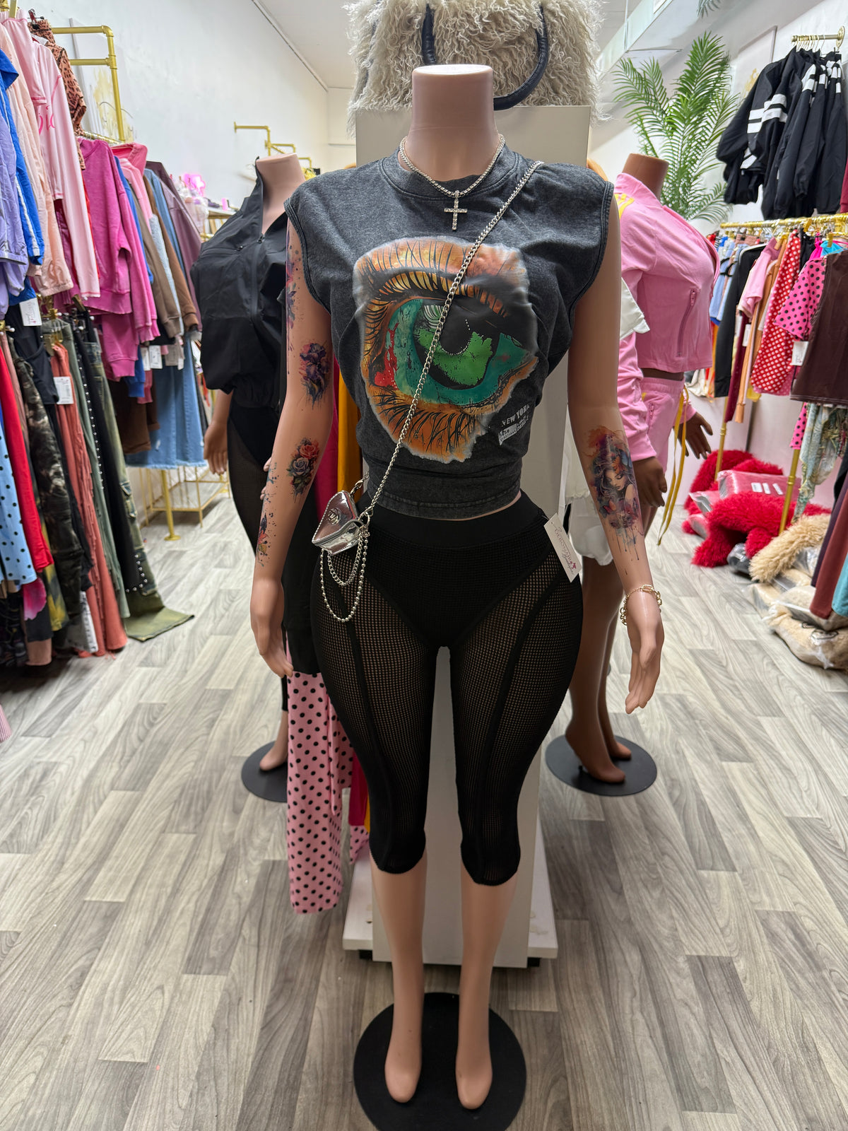 Eye See You Vintage Graphic Tee (Runs oversized)