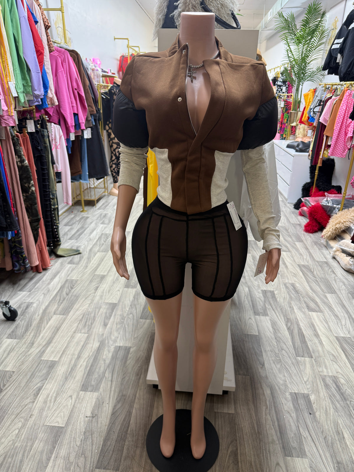 Unique Puffer Sweater Jacket