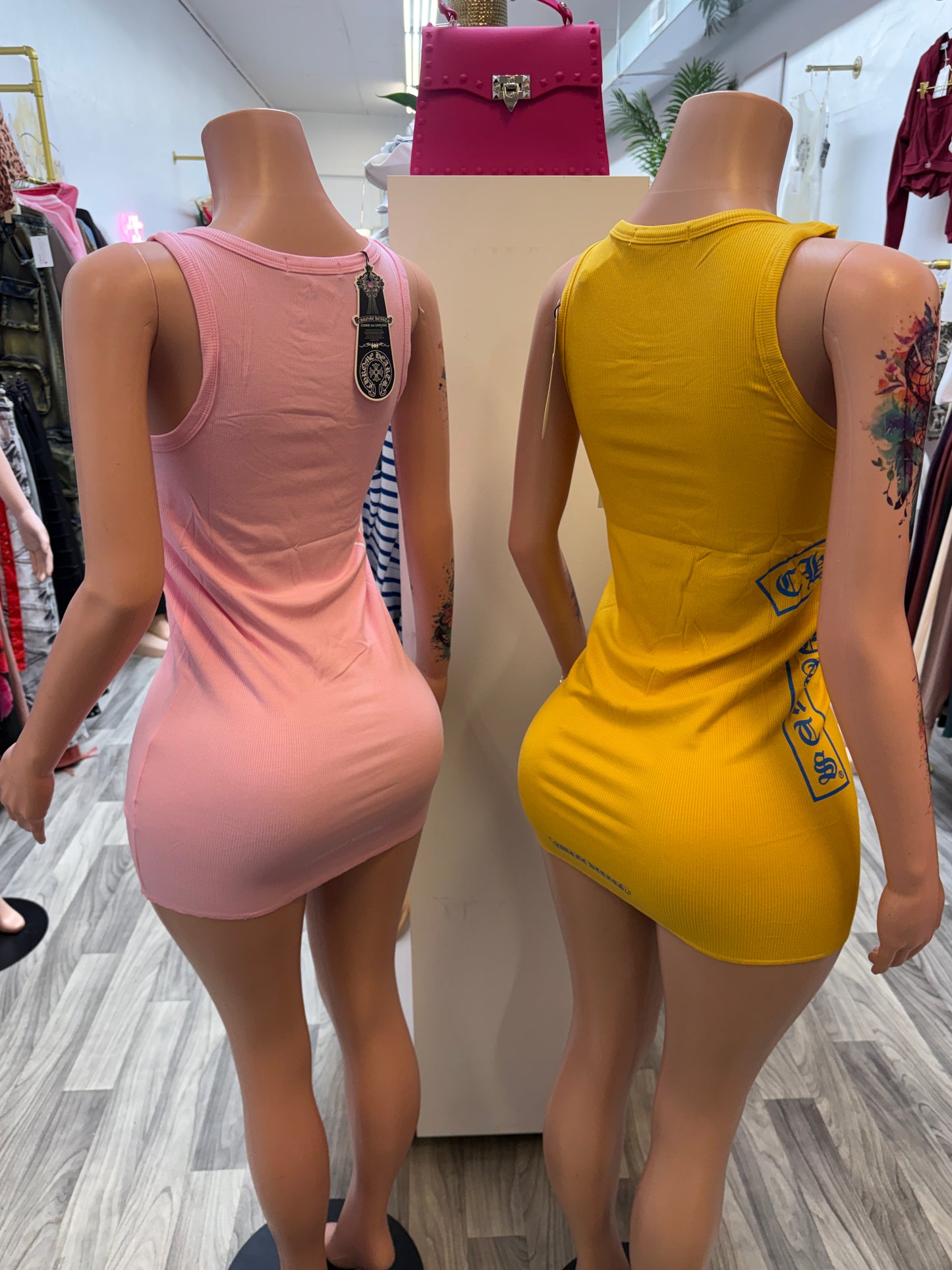 Chrome Inspired Ribbed Bodycon Mini Dress