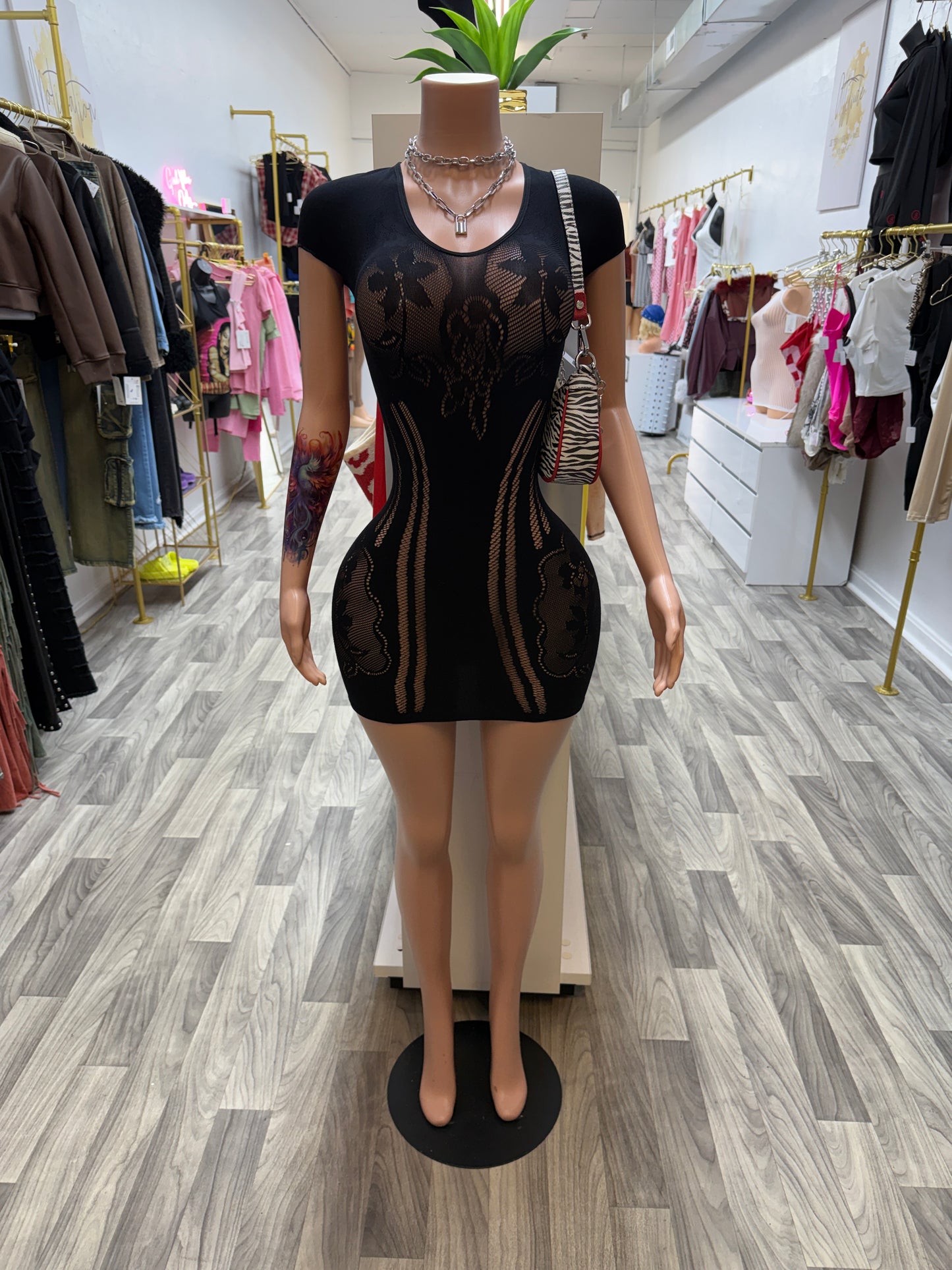 After Dark Illusion Mini Dress – One Size Fits Most