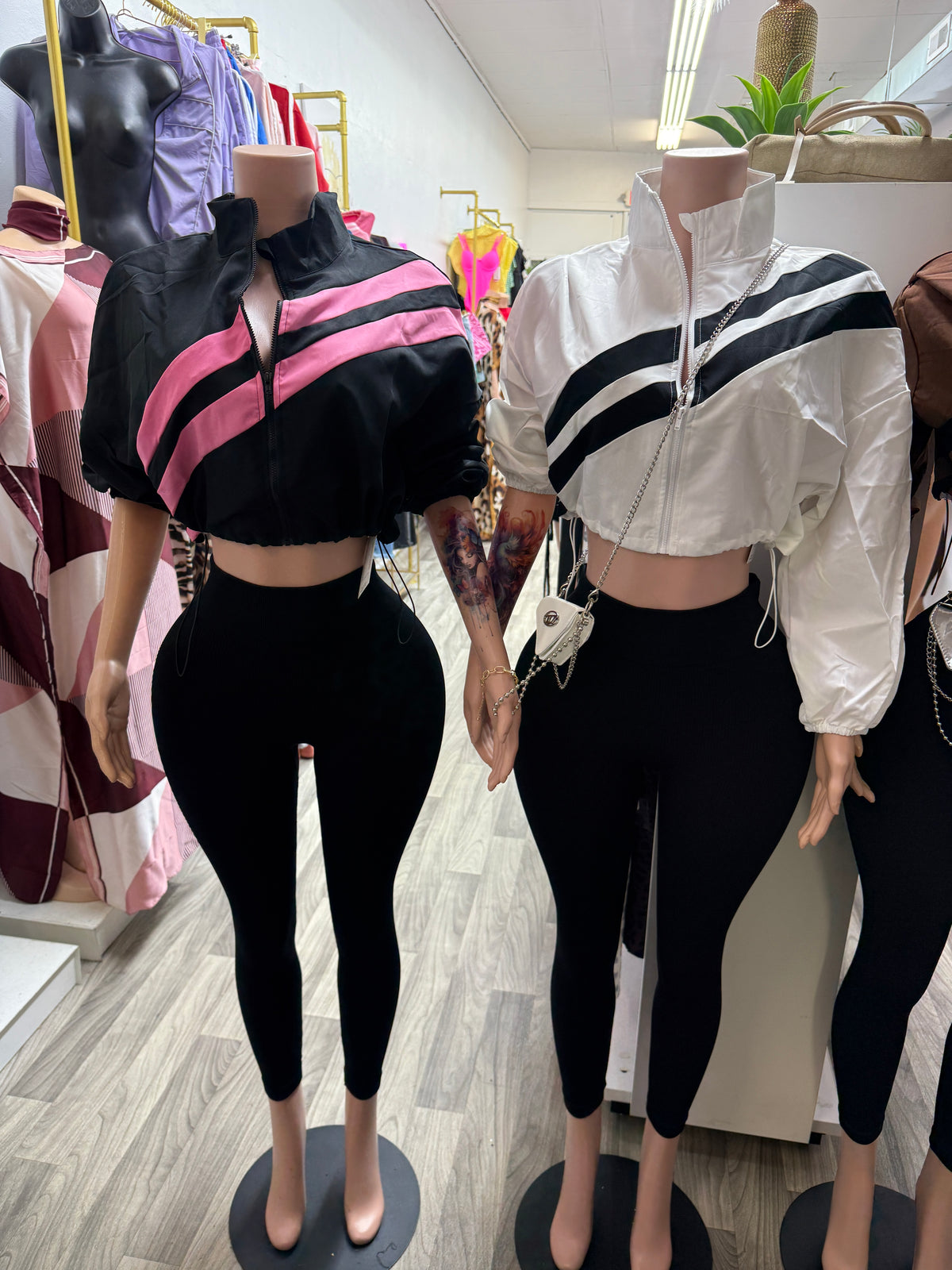 Varsity Rush Cropped Windbreaker & Legging Set