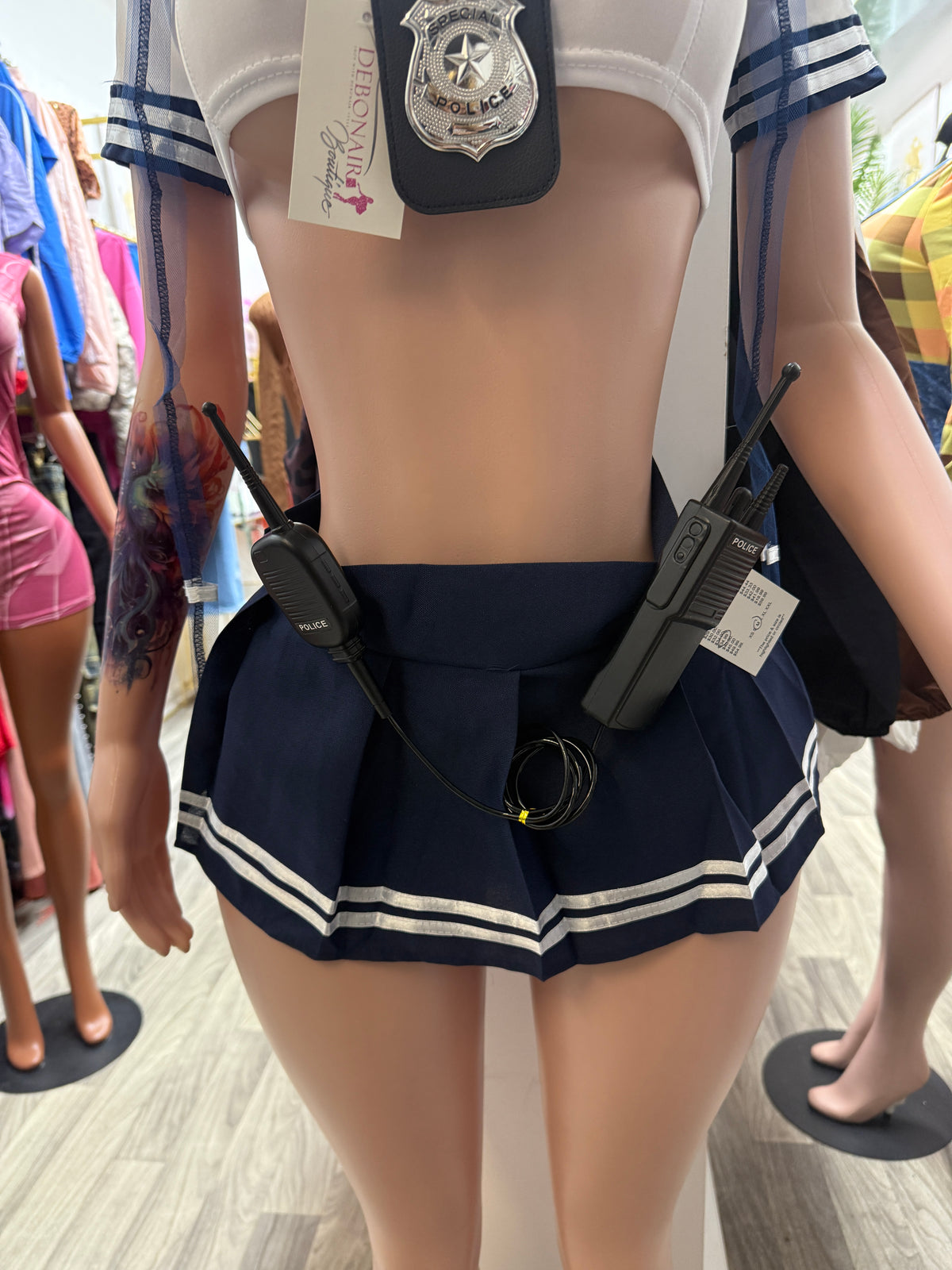 Under Arrest Sexy Police Officer Halloween Costume – Navy Blue