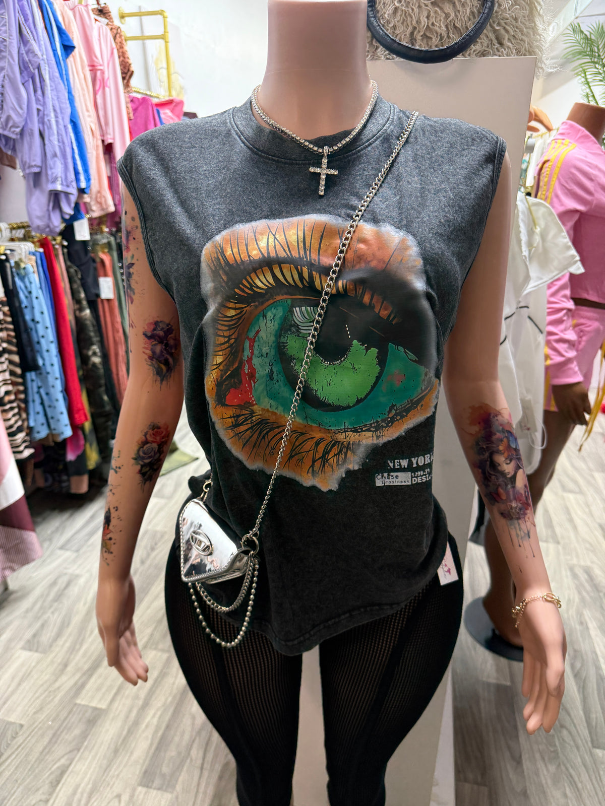 Eye See You Vintage Graphic Tee (Runs oversized)
