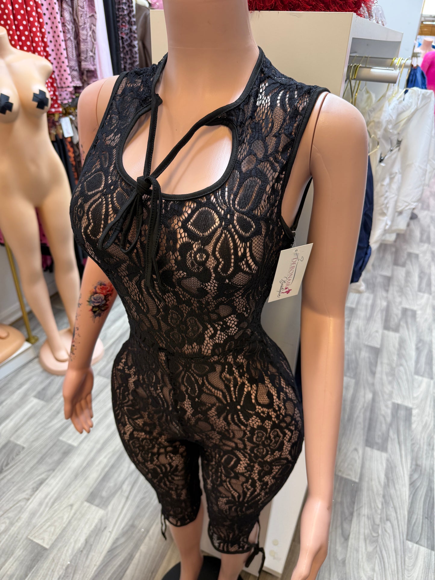 Midnight Lace Affair Jumpsuit