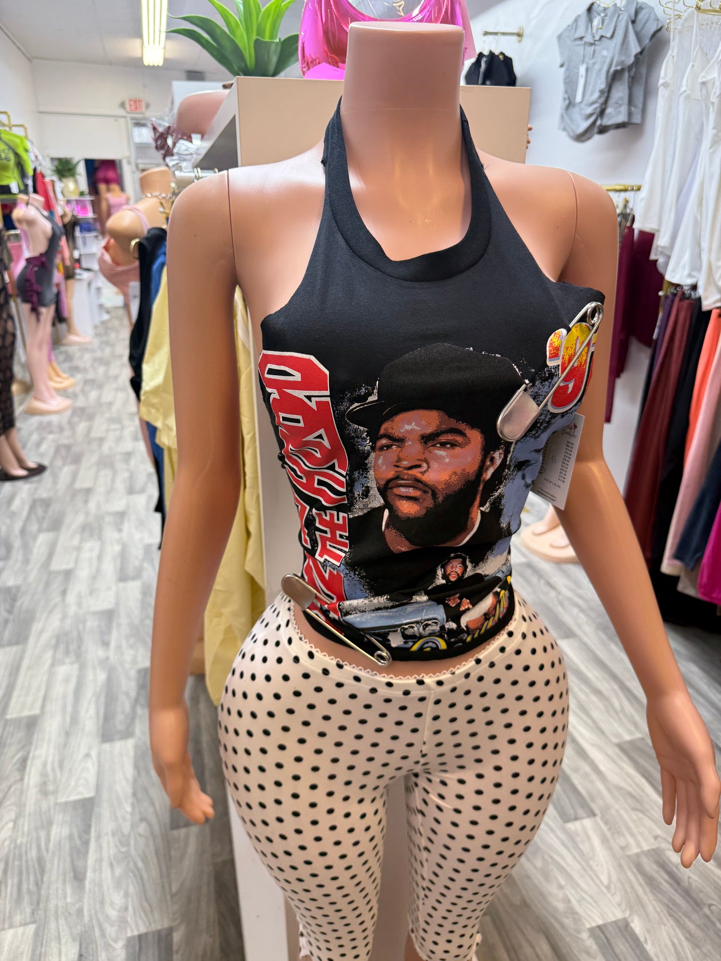 90’s Ice Cube Safety Pin Halter Top