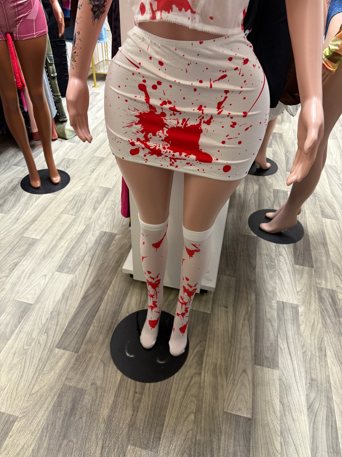 Scream Queen Blood Splatter 3-Piece Halloween Costume Set