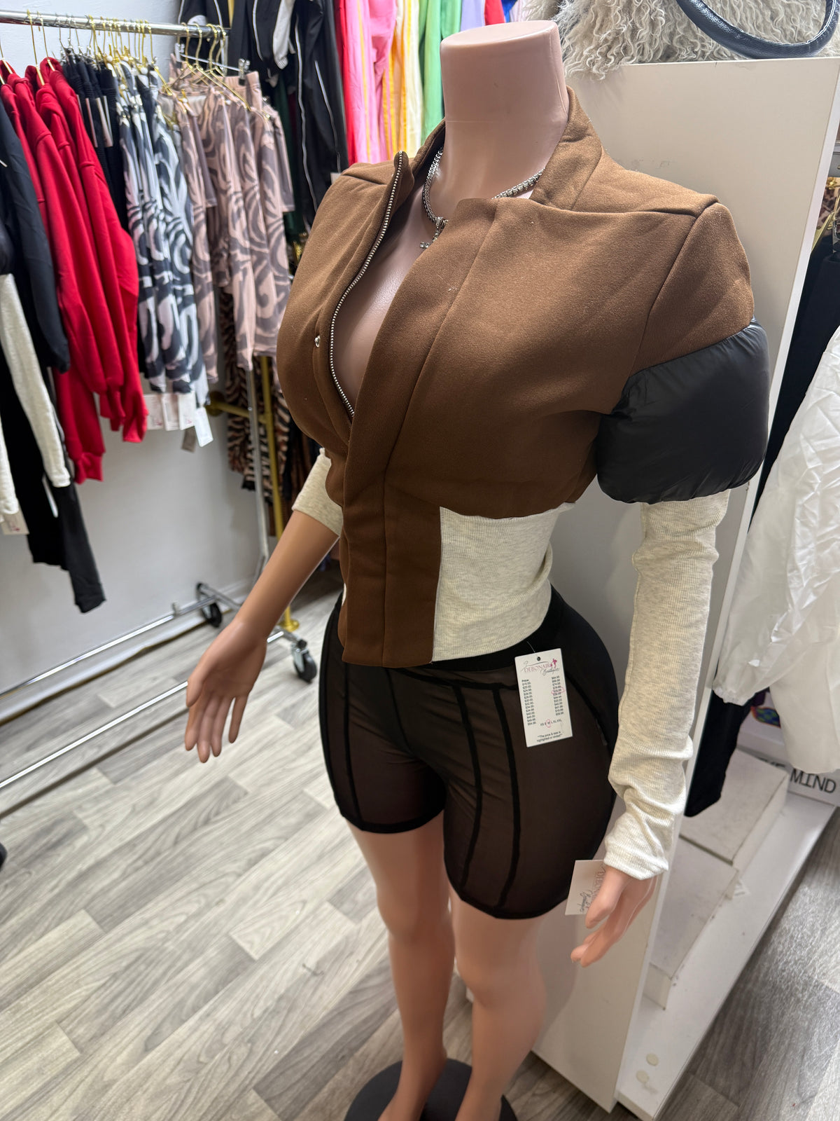 Unique Puffer Sweater Jacket