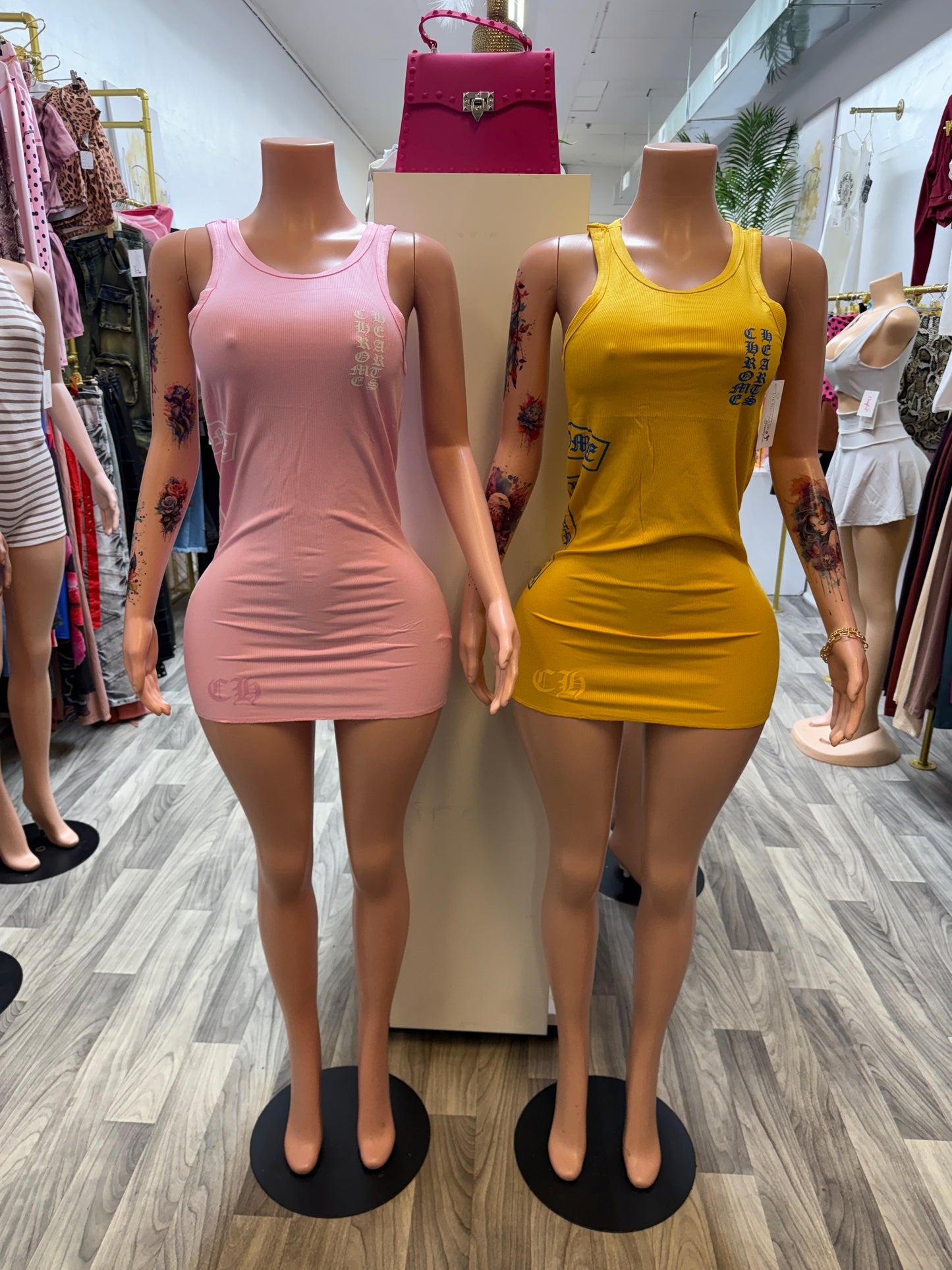Chrome Inspired Ribbed Bodycon Mini Dress