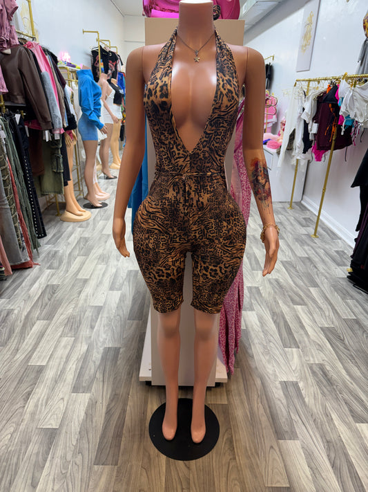 Wild Temptation Leopard Romper 🐆🔥