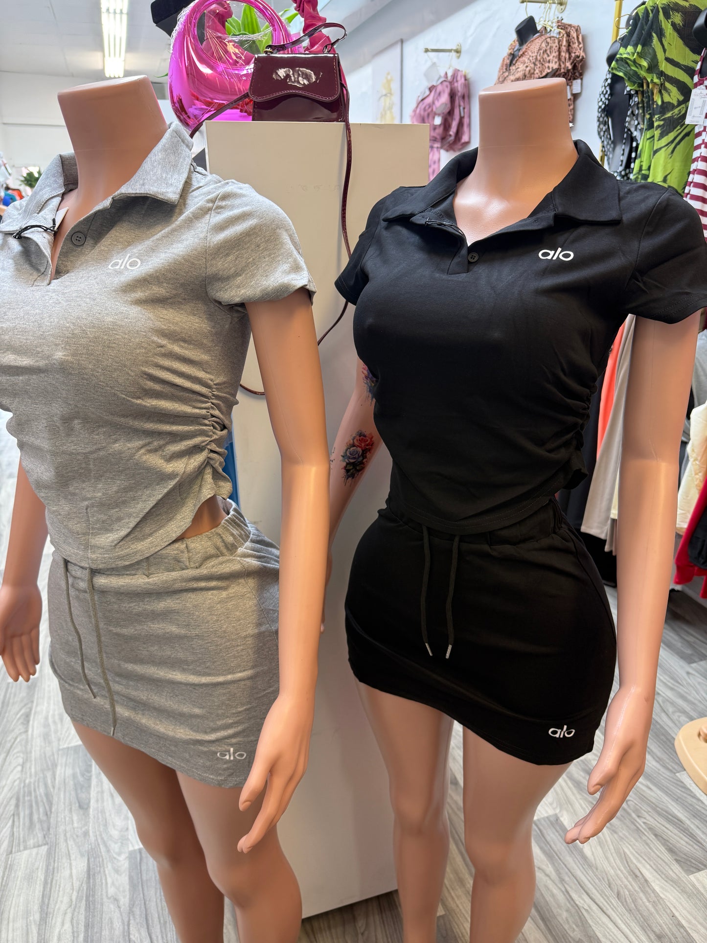 Alo Luxe Sporty Chic Skirt Set