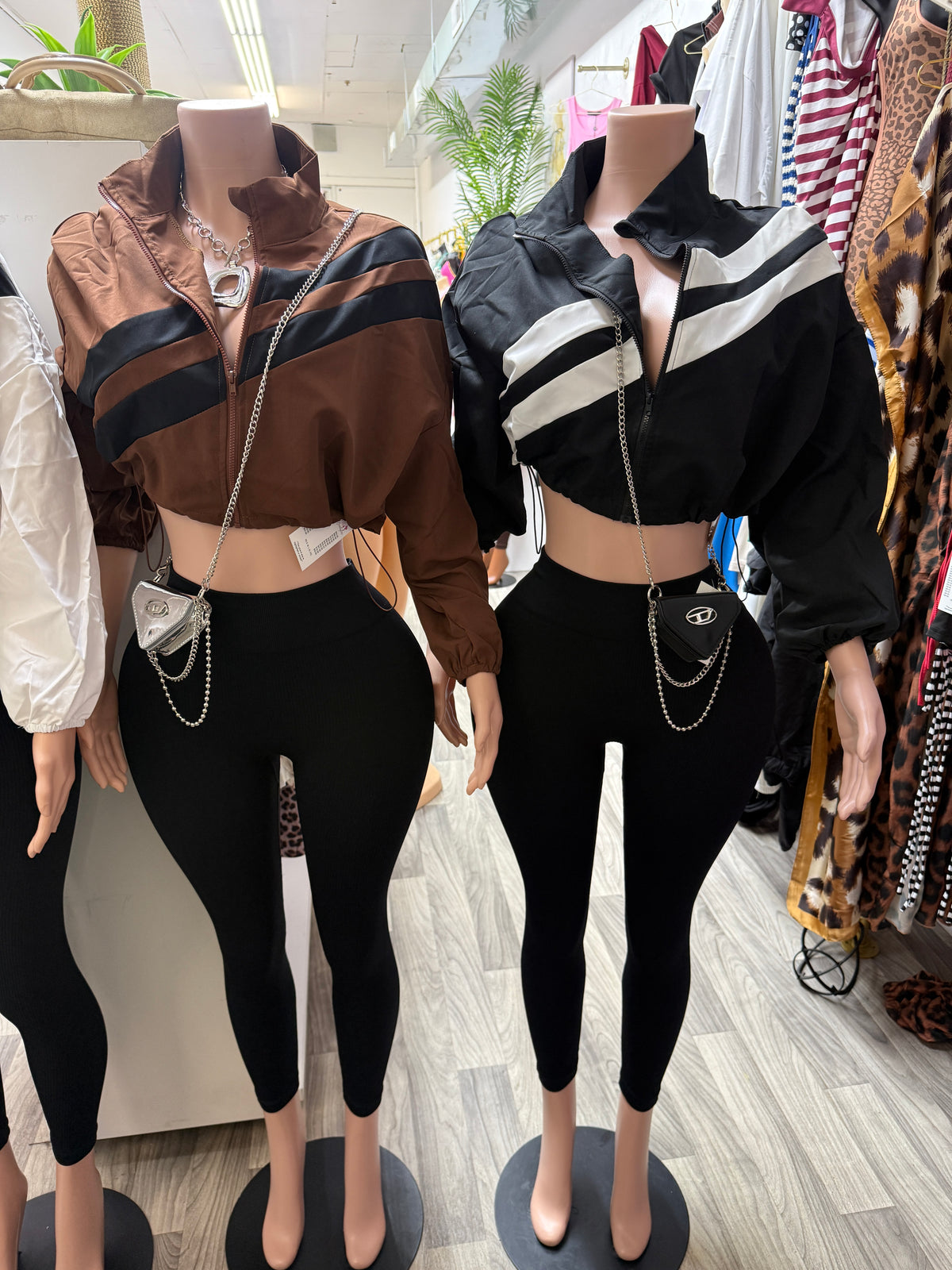 Varsity Rush Cropped Windbreaker & Legging Set