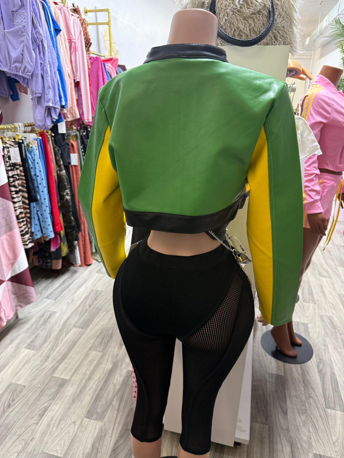 Full Throttle Colorblock Moto Jacket