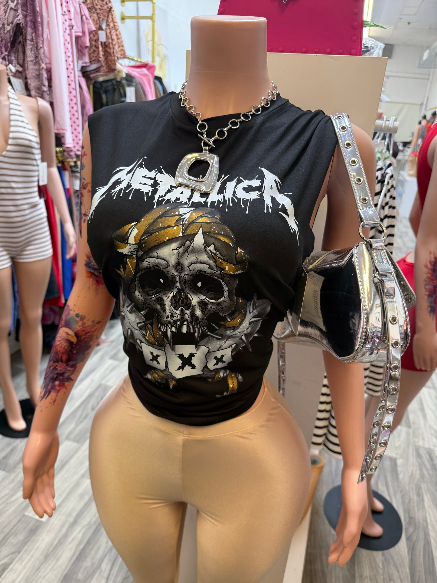 Metal Reaper Graphic Muscle Tank – Black