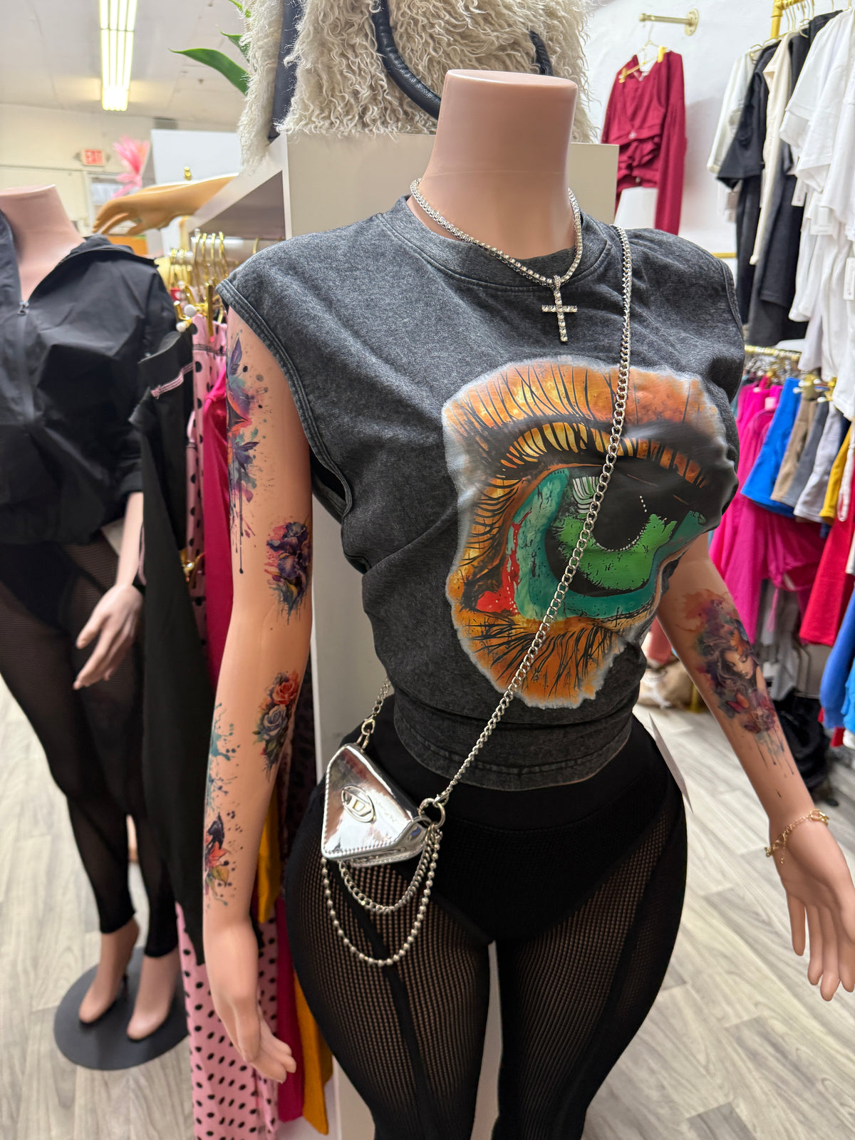 Eye See You Vintage Graphic Tee (Runs oversized)