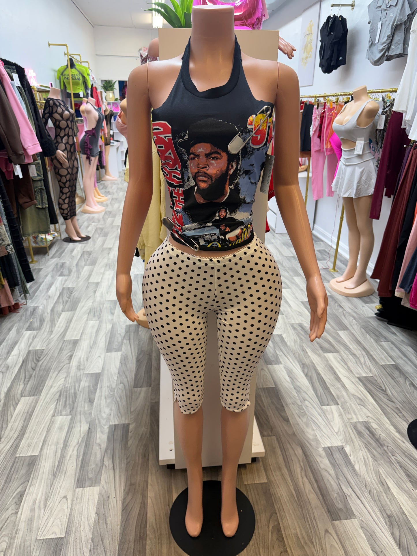 90’s Ice Cube Safety Pin Halter Top