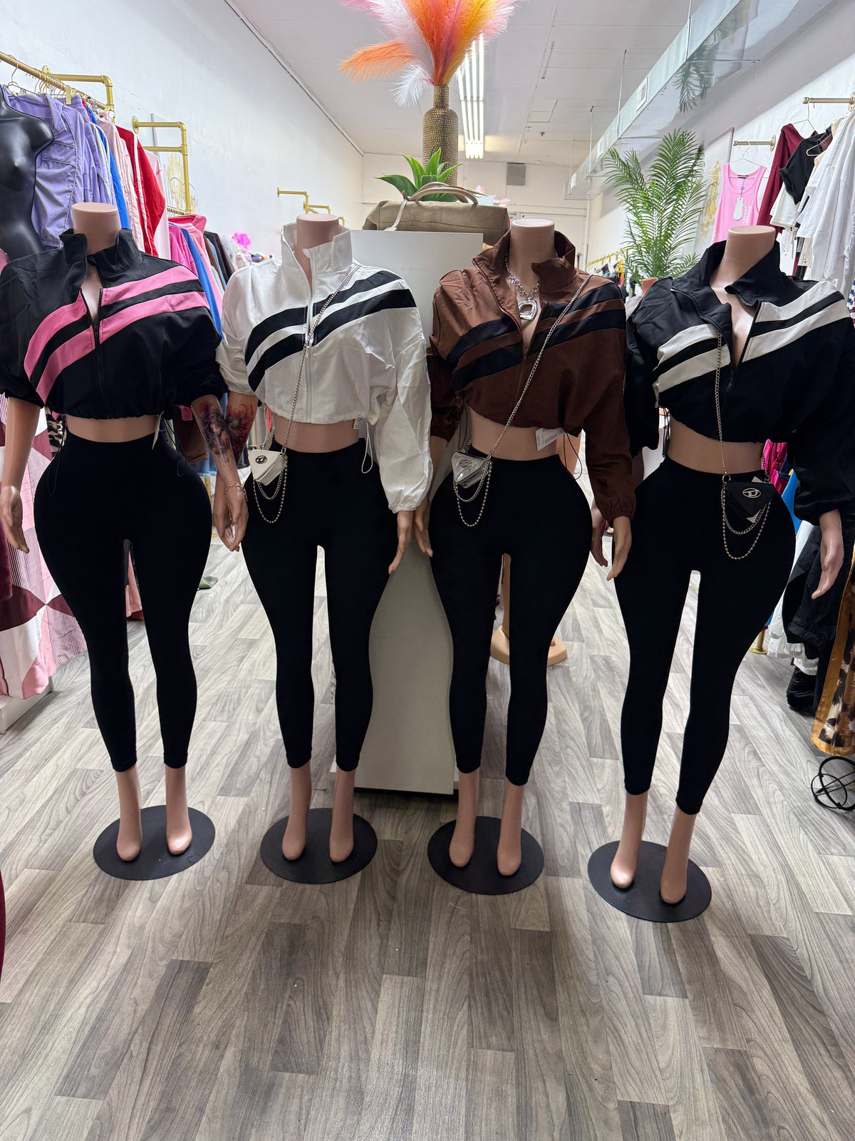 Varsity Rush Cropped Windbreaker & Legging Set