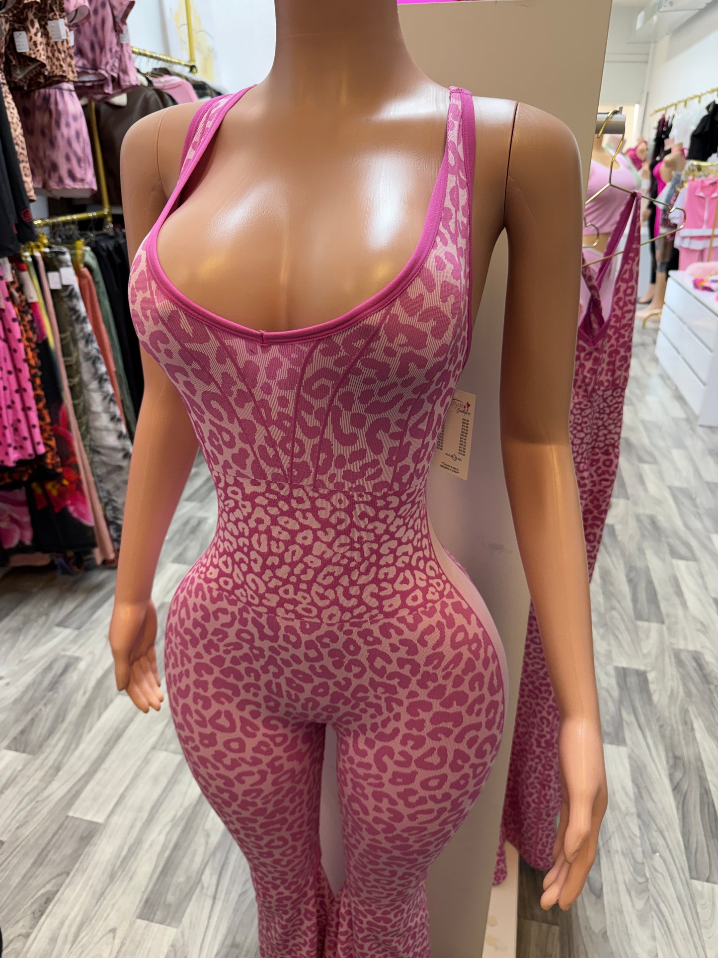 Pink Panther Snatch Flare Jumpsuit