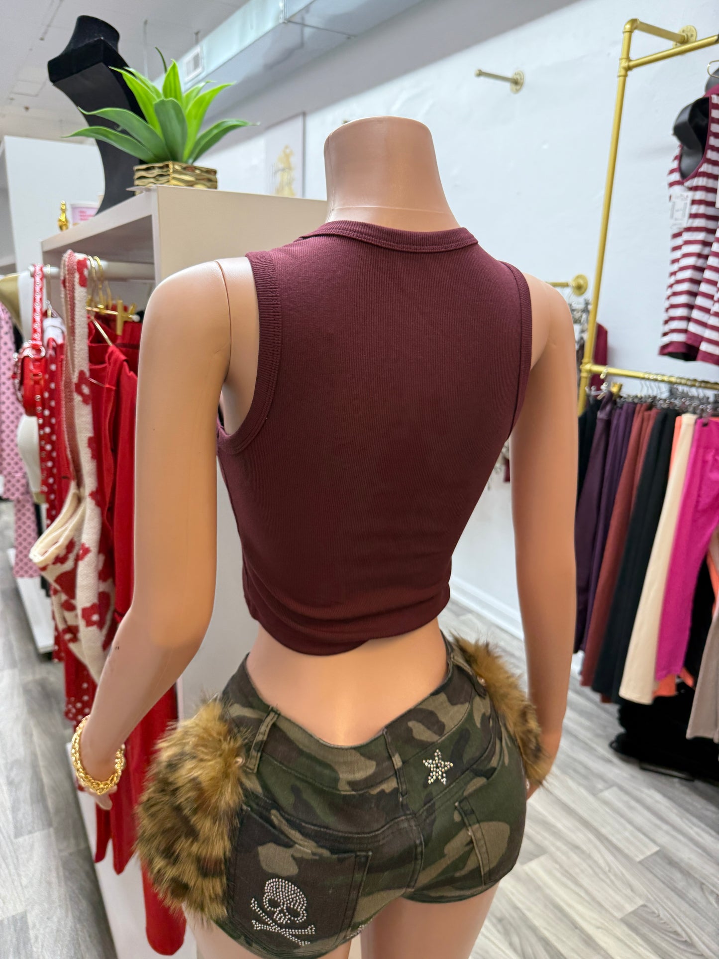 J’Adore Baddies Rhinestone Crop Tank