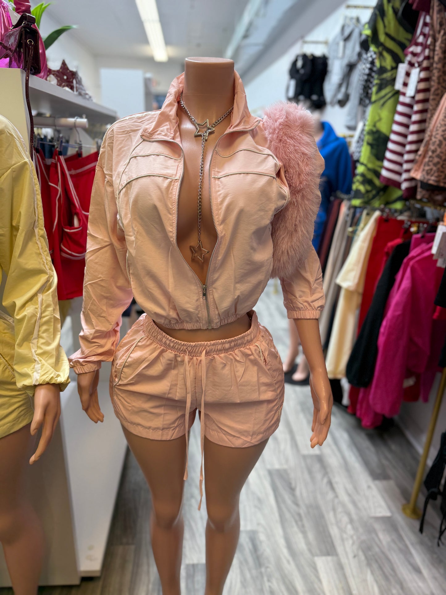 Windbreaker Shorts Set