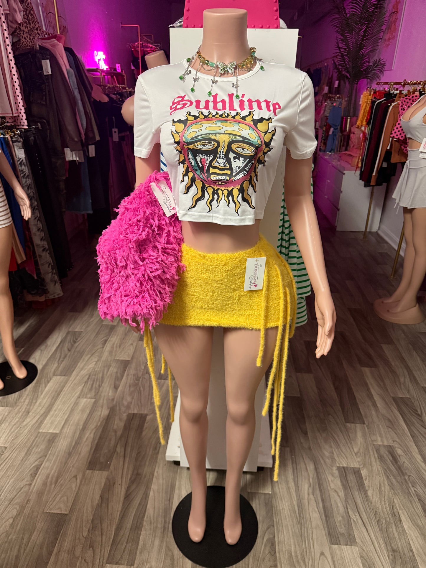 Vintage Sublime Graphic Crop Tee