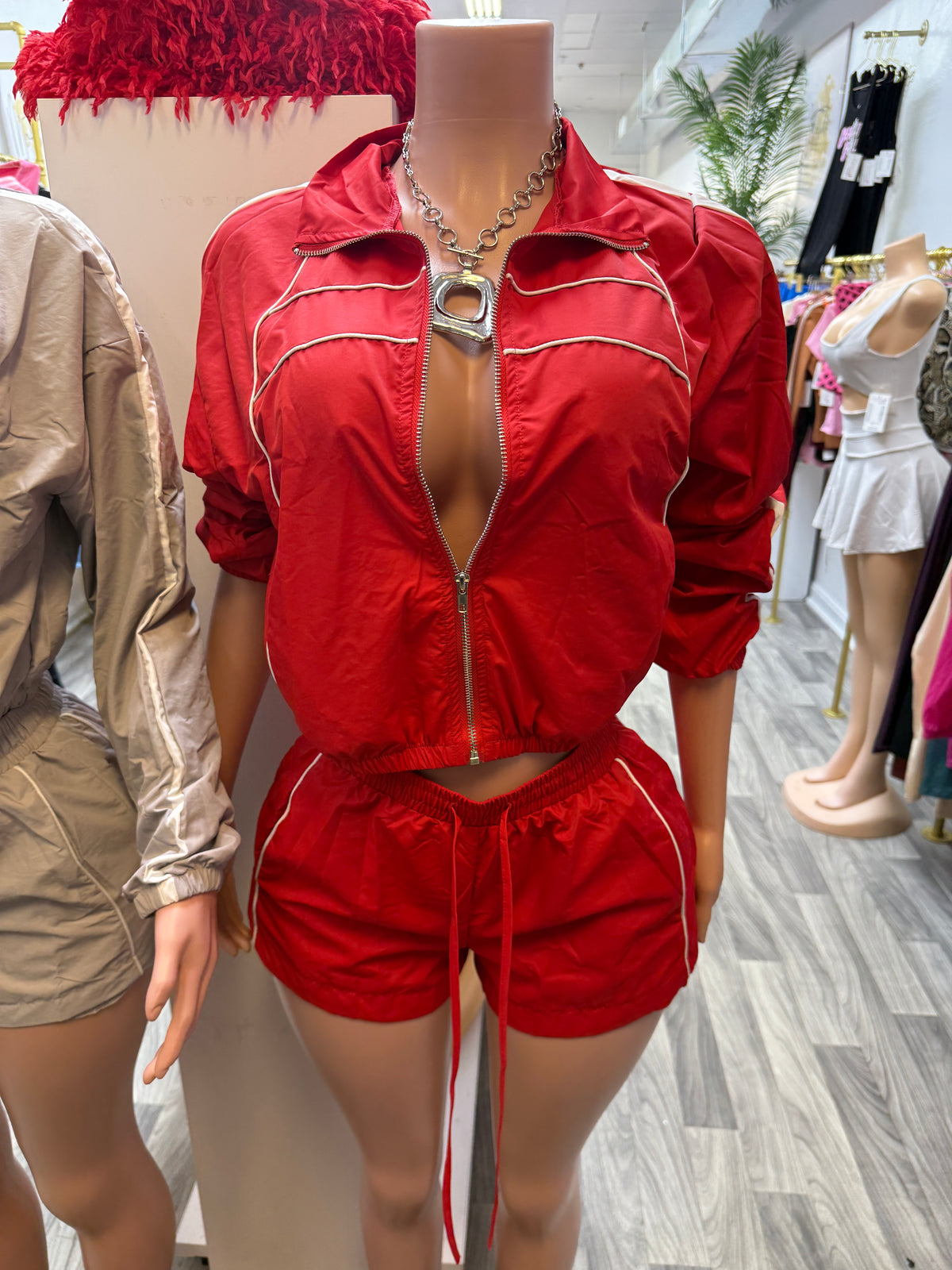 Windbreaker Shorts Set