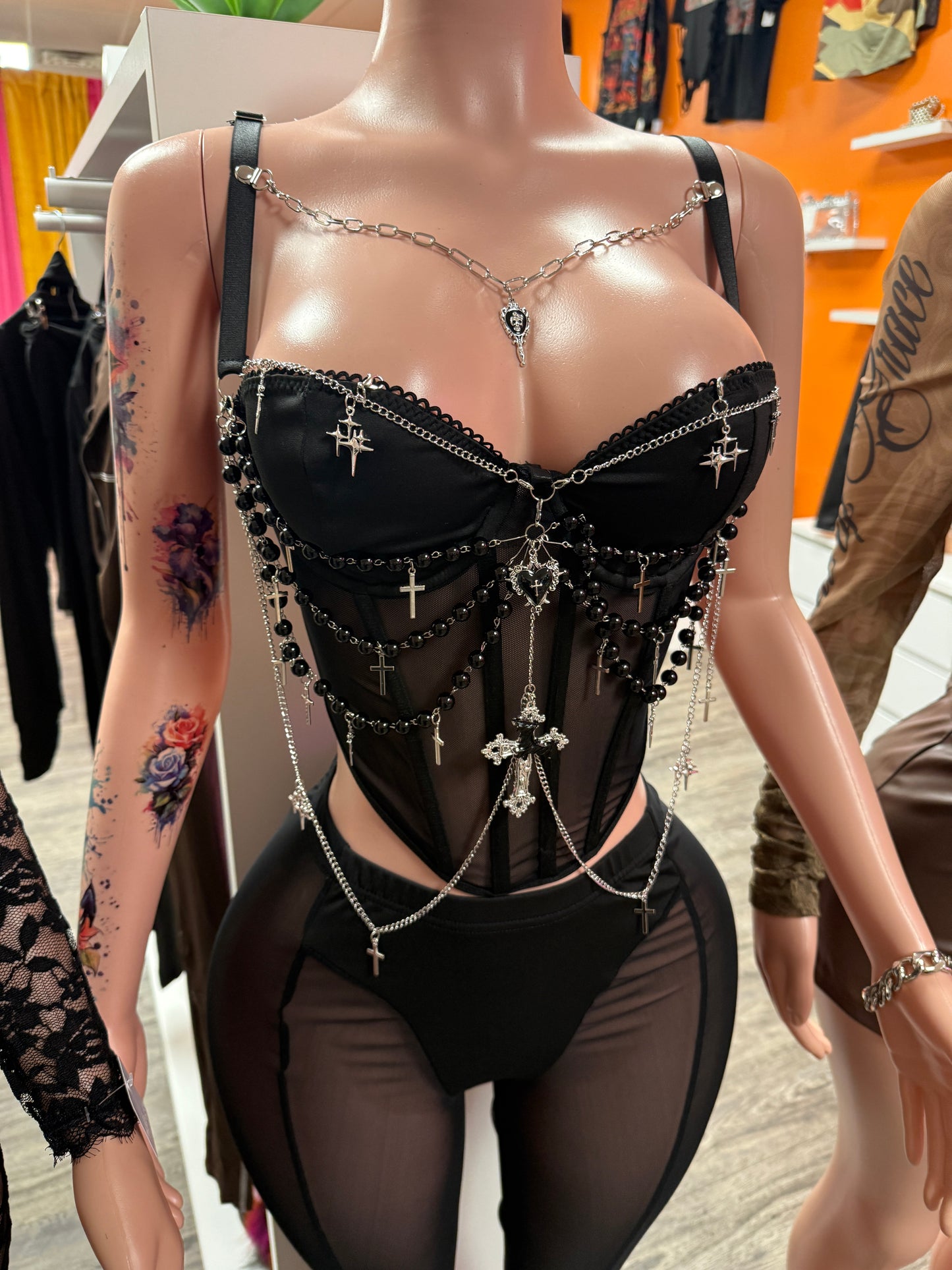 Baddie Chain Corset Top