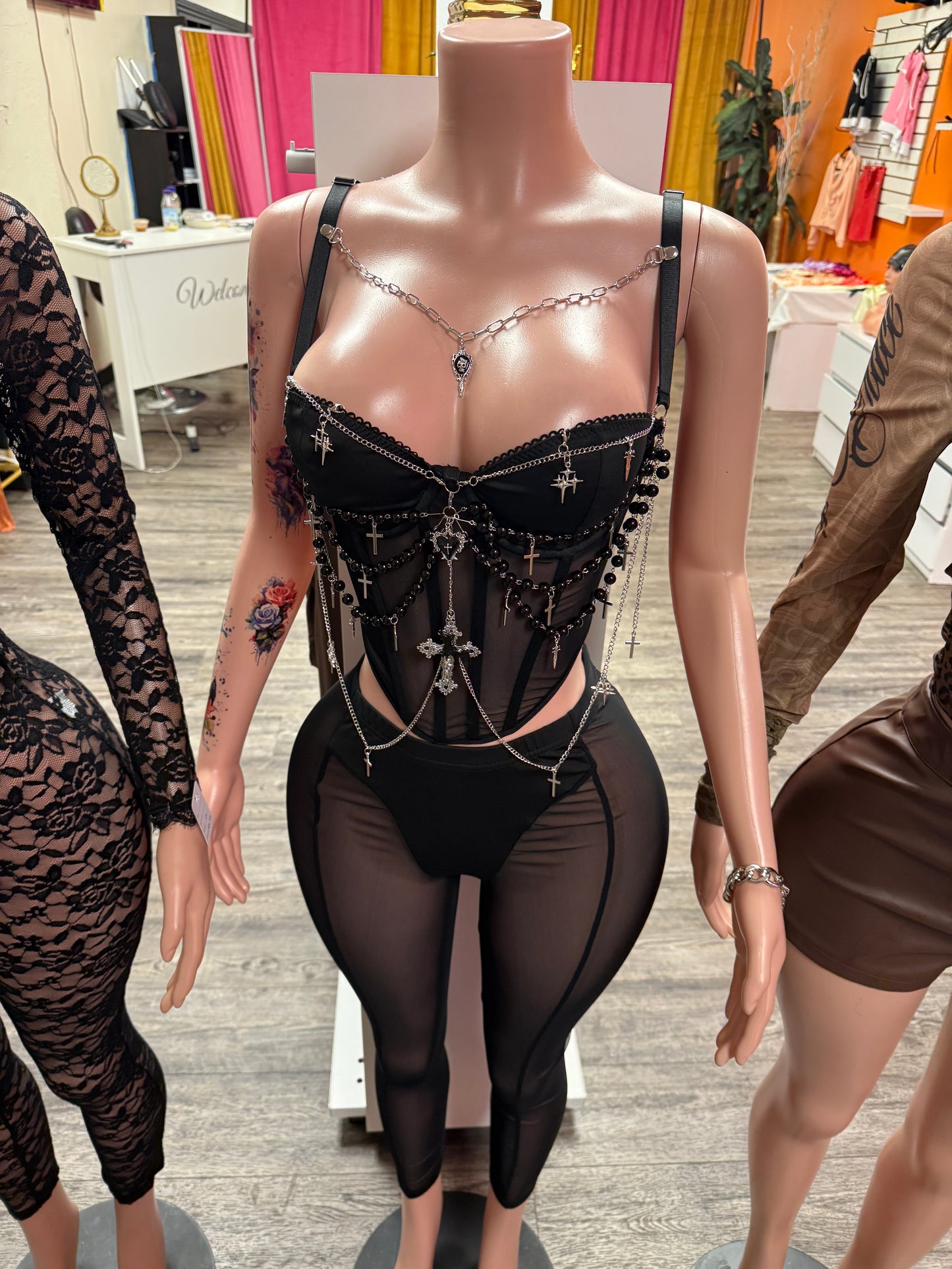 Baddie Chain Corset Top