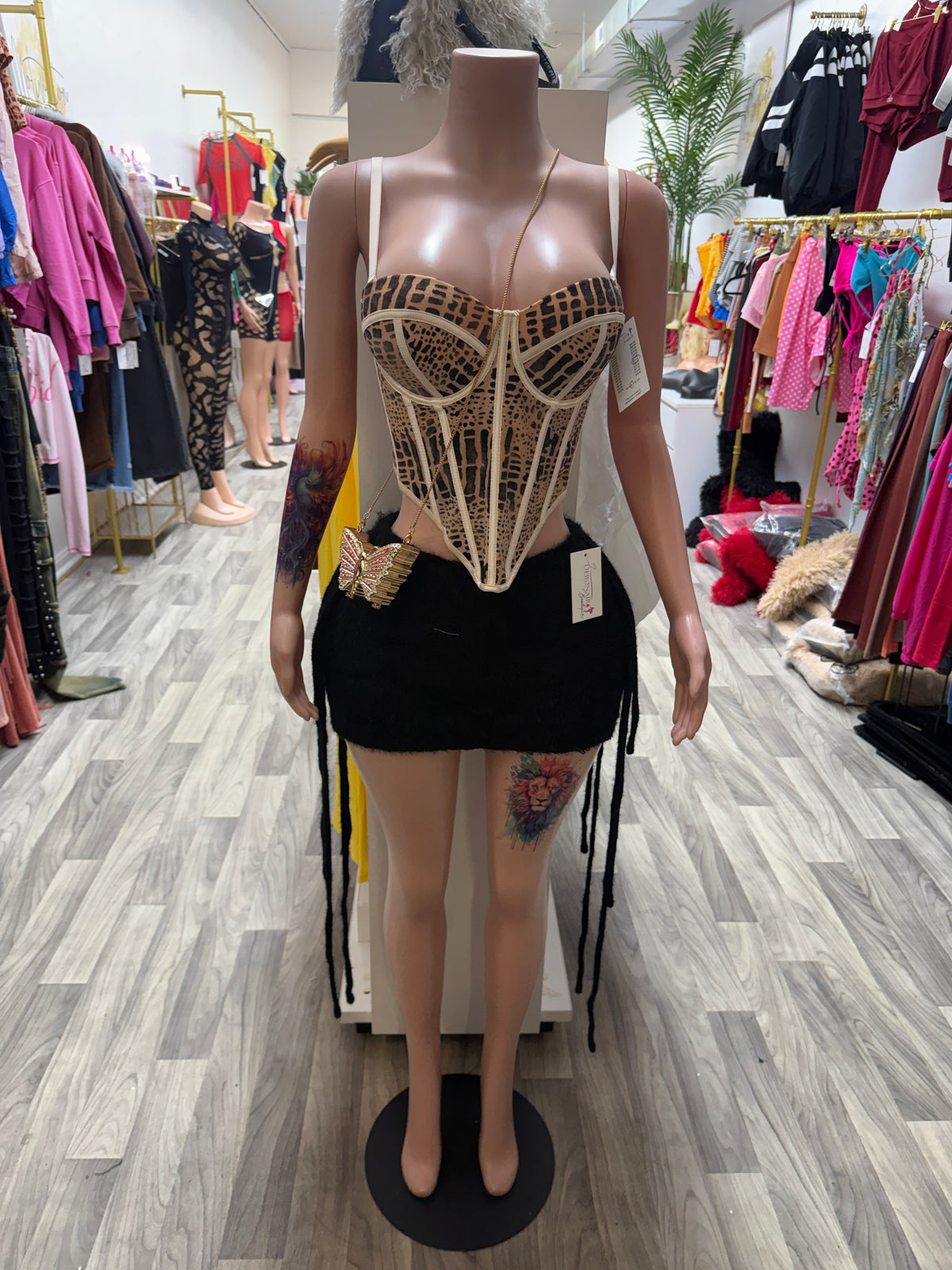Wild Instinct Animal Print Corset Top
