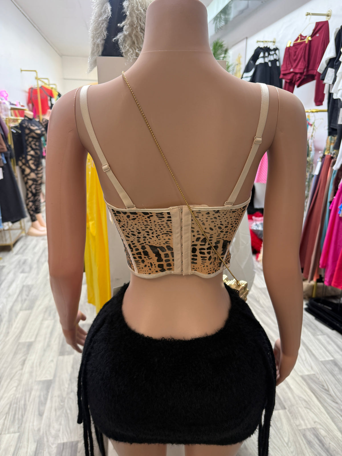 Wild Instinct Animal Print Corset Top