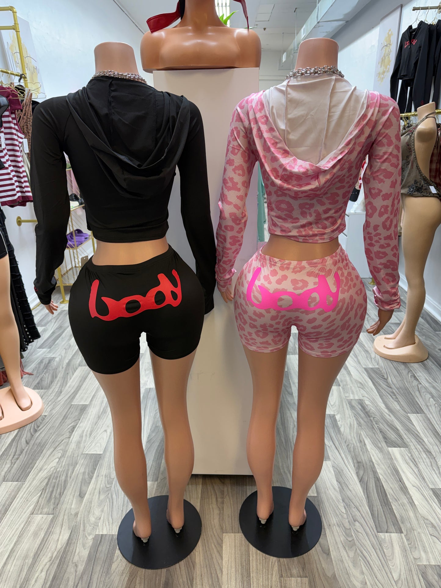 Off-Duty Baddie Zip-Up Set – Sculpting Fit (2-Piece Shorts Set)