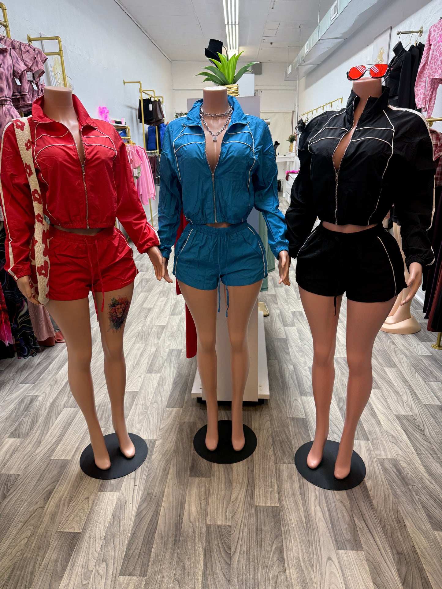 Windbreaker Shorts Set