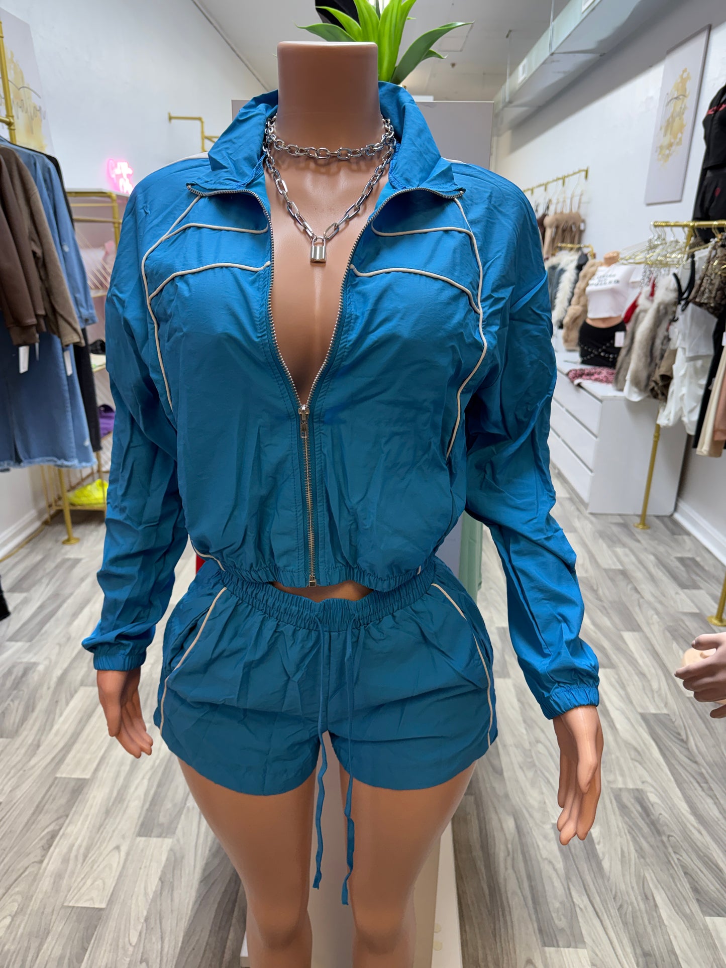 Windbreaker Shorts Set