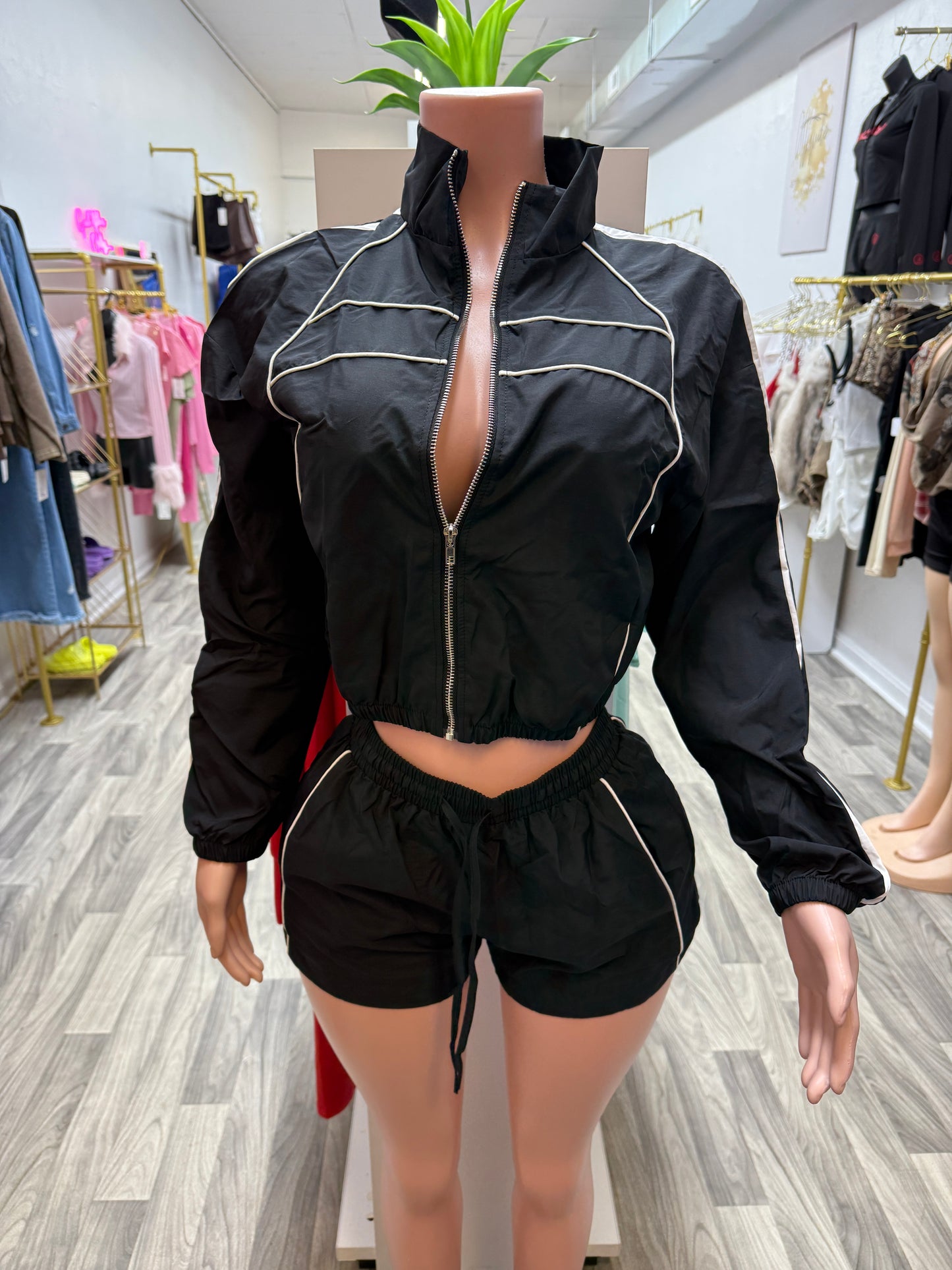 Windbreaker Shorts Set