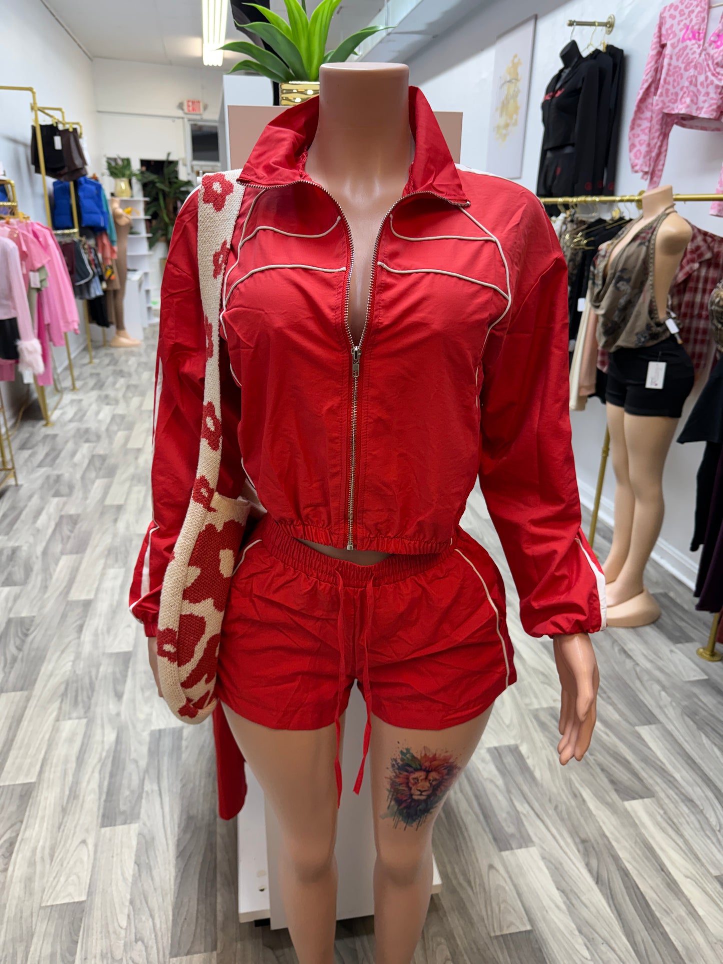 Windbreaker Shorts Set