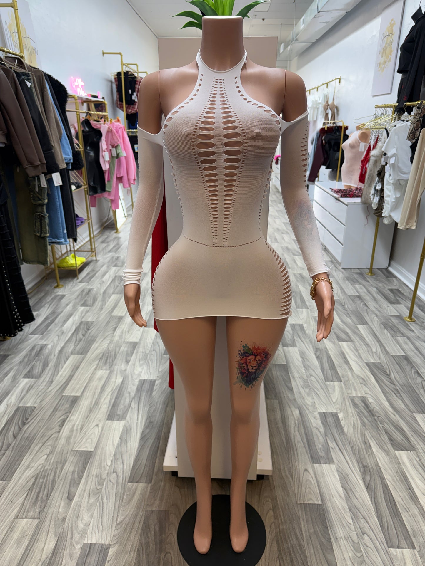 After Dark Cutout Mini Dress – One Size Fits Most