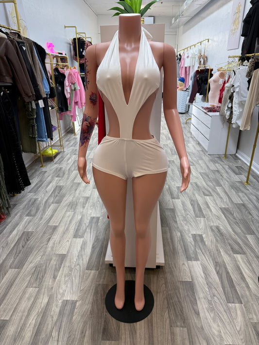 Cream Dream Cutout Romper